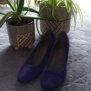 Blue (ish) Suede Shoes